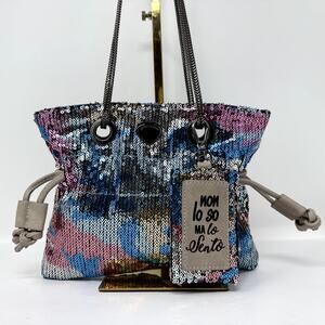 Le Pandorine Sequin Shoulder Bag Glitter crossbody Designer Party Event Holiday